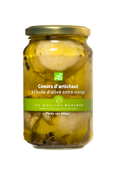 Cœurs d'artichaut à l'huile d'olive extra vierge, 300g